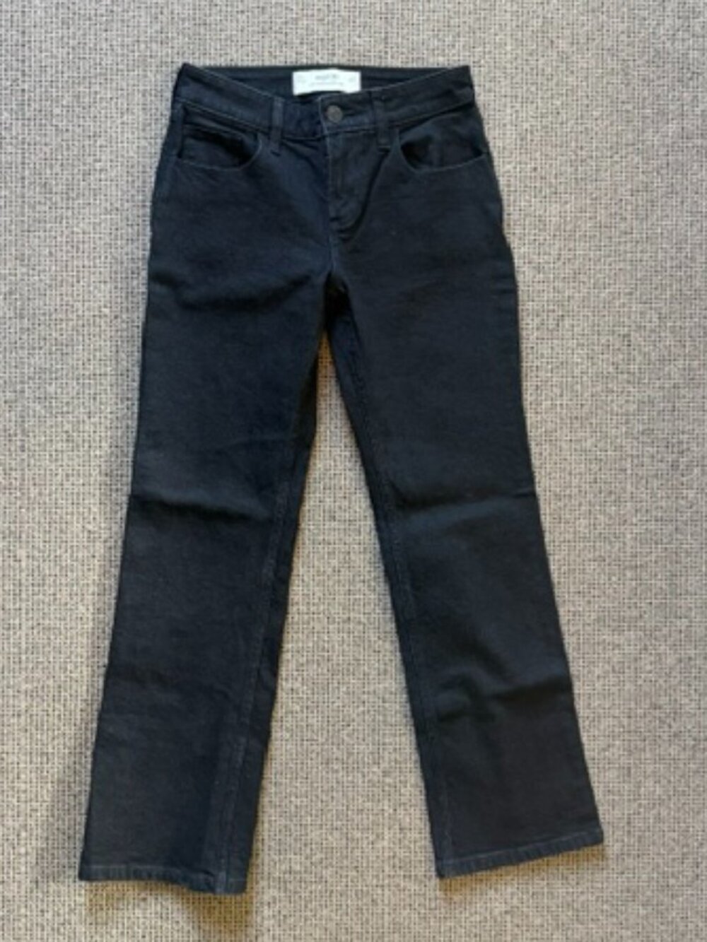 Hollister Low Rise Relaxed Straight-Leg Jeans - Black